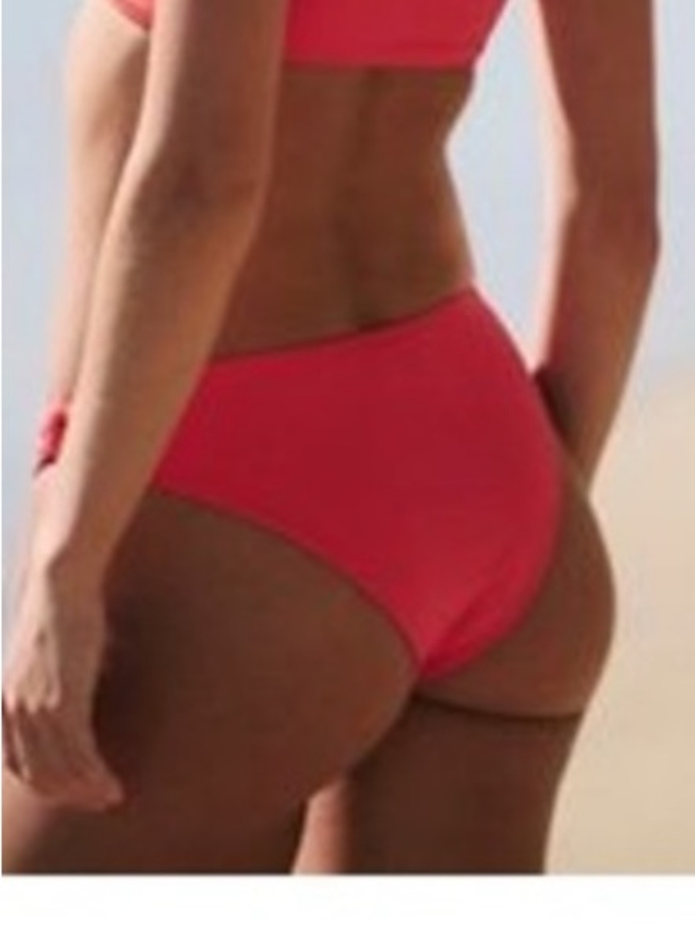 Toast Signature Cinch Bikini Bottoms - Cherry Tomato